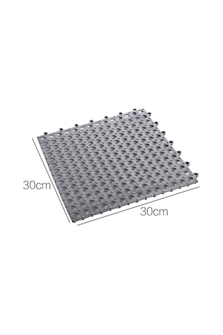 Geeksen Banyo Anti Kayma Pvc Battaniye, Esnek Kesilebilir, Su Akışlı, Masaj Doku, Banyo/doğrama Kullanıma Uygun, Siyah Siyah