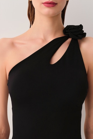 Suwen Rosa Tek Omuz Detaylı Mayo Sb25885012012 Siyah