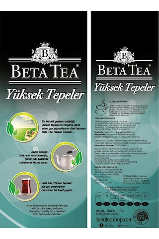 Beta Yüksek Tepeler Türk Çayı 1000 Gr X 4 Adet