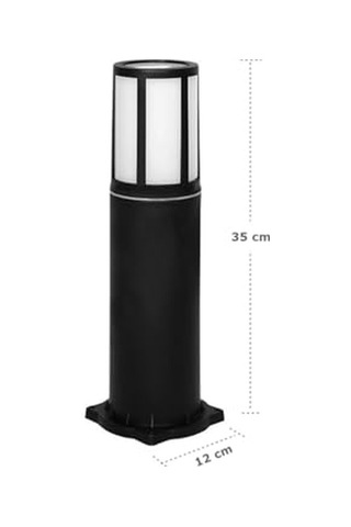 Aydınlatması Galata Kafesli 35 Cm Set Üstü Yer Aydınlatma Zita Bahçe Lambası Ug-zt-0271k ANTRASİT