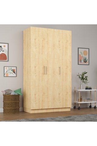 Asra Trend 3 Kapaklı Gardrop Safir Meşe