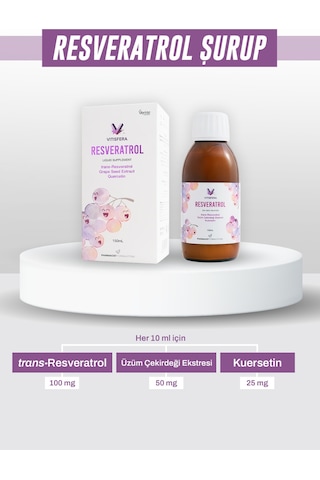 Vitisfera Resveratrol Şurup Orman Meyveleri Aromalı 150  ML