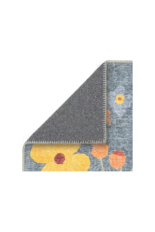 Cool Halı Coloris Çiçekli Renkli Halı Retro Floral Maximalist İnce Yazlık Dekoratif Genç Odası Halı