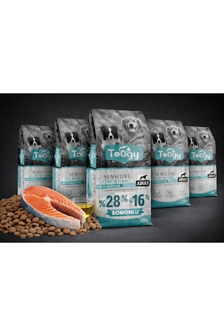 Tougy Somonlu Hassas Sindirim Yetişkin Köpek Maması 15 Kg Premium Sensitive Salmon Formula