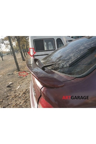 Honda Euro Civic Işıklı Bagaj Spoileri-fiberglass-boyasız