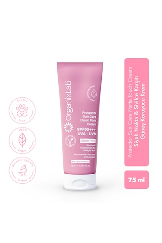 Organixlab Güneş Koruyucu Etkili Gözenek Karşıtı Yüz Kremi SPF50+ 75 ML