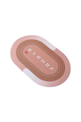 Pazly 16x24 İnç Yumuşak Oval Diatom Banyo Halısı, Kaymaz, Hızlı Kuruyan, Makinede Yıkanabilir, Sarı Sarı