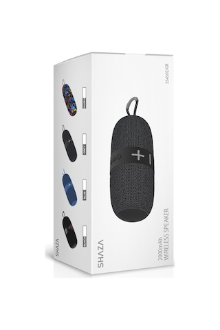 Shaza SS4502/GR 16W Ekstra Bass Dahili Mikrofon Aux Sd Kart Usb Girişli Wireless HoparlöR