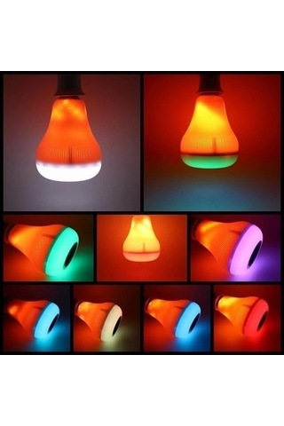 Buffer Kumandalı Bluetooth Hoparlör Ampul Ld-37 Renk