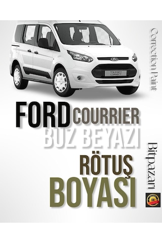 Ford Courrıer Buz Beyazı Frozen White Çizik Fırçalı Rötuş Boyası 20 Ml