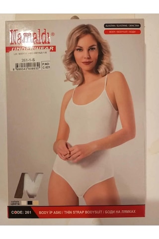 Namaldı Kadın Likralı İp Askılı Kancalı Body 261 - 3 Adet 001