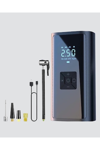 Bfs Kablosuz Dijital Lastik Şişirme Pompası Led Işıklı 80w