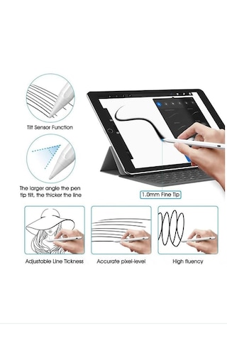 Tasarım Kalemi Evrensel Tablet Ve Dokunmatik Telefonlarla Uyumlu