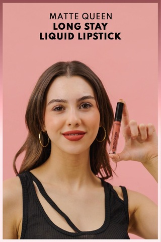 Matte Queen Lipstick Kalıcı Mat Likit Ruj - 04 French Kiss - Nude