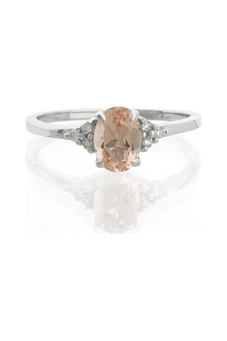 Morganite Oval Tektaş Yüzük