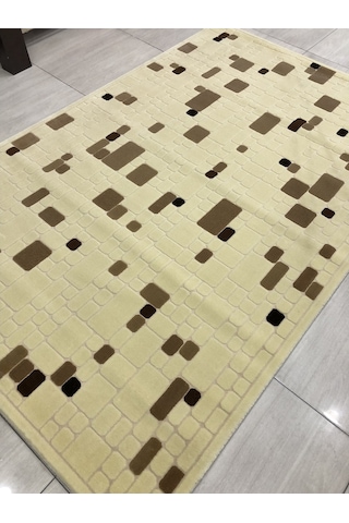 Saray Halı Vizyon 10327 A 200X300 Krem Kahve 6 M2 Halı !