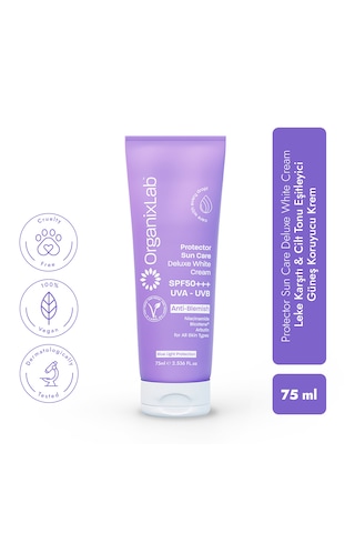 Organixlab Güneş Koruyucu Etkili Leke Karşıtı Yüz Kremi SPF50+ 75 ML