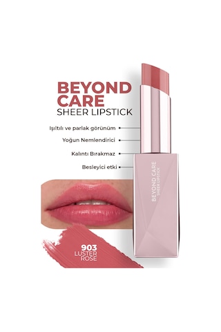 Alix Avien Beyond Care Sheer Lipstick 903 Luster Rose Yoğun Nemlendirici Besleyici Etki Parlak Ruj