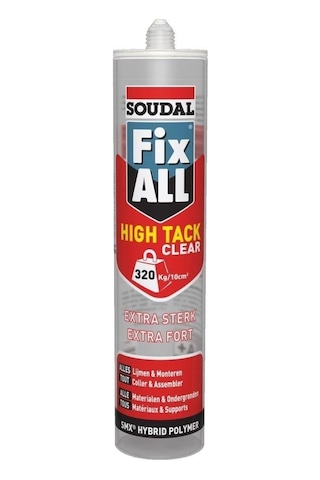 Fix All High Tack Korniş Yapıştırıcı Montaj Silikonu Şeffaf 290Ml Şeffaf