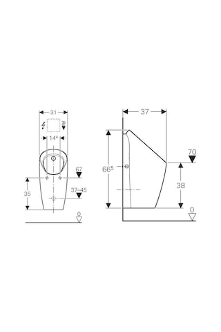 Geberit Preda Pisuvar Komple Elektrikli 116.072.00.1