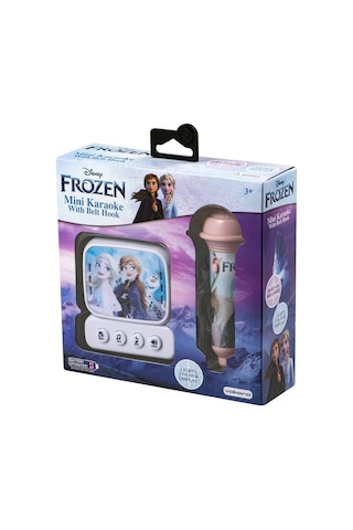 Disney Frozen Karlar Ülkesi Mini Karaoke Mikrofon Seti Işıklı Kemer Kancalı Lisanslı Mikrofonlu DY-3650-FR