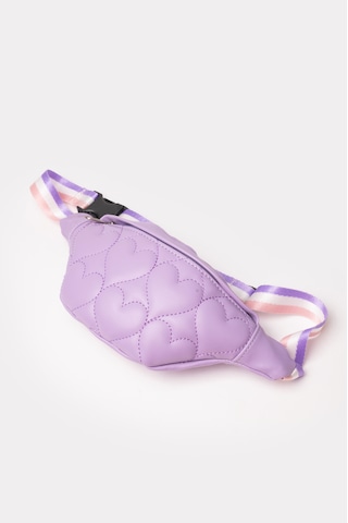 İcone Bag Icone Çocuk Kalp Kapitone Detaylı Bel Çantası Lila