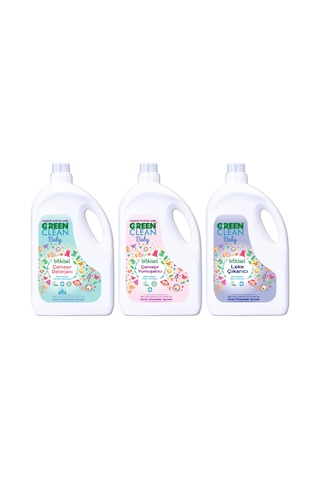 U Green Clean Baby Organik Lavanta Yağlı Bebek Deterjanı + Yumuşatıcı + Leke Çıkarıcı 2750 ML