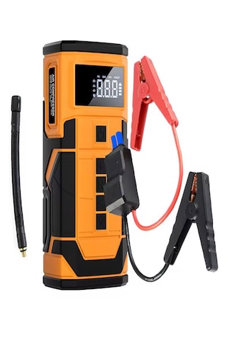 A-5577 8000mah Akü Takviyeli Şişirme Kompresörü - Led Ekranlı Sco