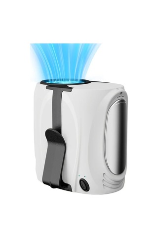 Xuweiwei Beyaz Taşınabilir Bel Fanı Metal Dekor 6 Hız 16000rpm 6000mah Şarj Edilebilir Nikel Pil Usb Şarj İç Dış Mekan Kullanımı