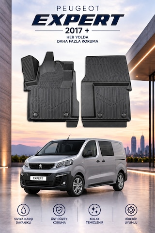 Peugeot Expert 2022 Model Aracınıza Özel Üretim Havuzlu Paspas Takımı A+ -mod-