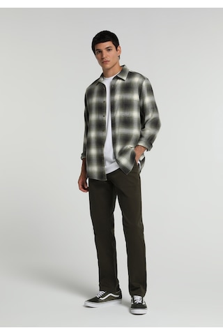 Colin's Colins Regular Fit Shirt Neck Ekoseli Erkek Yeşil Uzun Kol Gömlek Cl1082102 Q1.v1 Grn