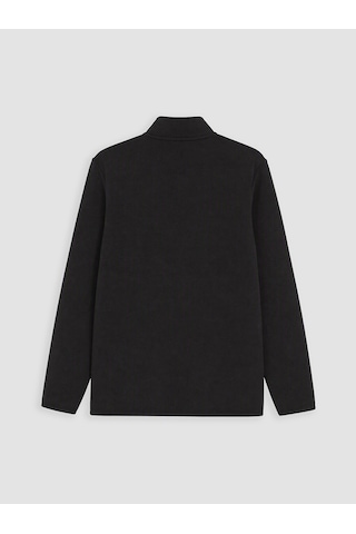 Lcwaıkıkı Classic Siyah Dik Yaka Polar Erkek Fermuarlı Sweatshirt