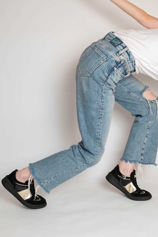 Bestello Bağcıklı Kauçuk Taban Sneaker 101-gumk-01 Kadın Ayakkabı Siyah