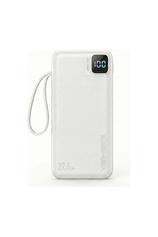 Ven-dens Vd-pb061 20000mah Premium Powerbank Dahili Çift Kablolu BEYAZ