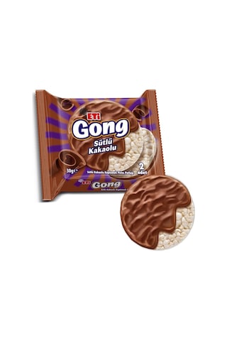 Gong Sütlü Çikolata Kaplamalı Pirinç Patlağı 30 G X 24 Adet