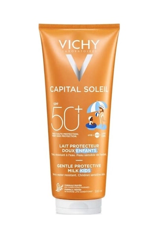 Vichy Capital Soleil Çocuklar için Yüz ve Vücut Güneş Sütü SPF50+ 300 ML