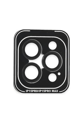 Cosmotex Joko Apple iPhone Uyumlu 15 Pro Max Pvd Metal Kamera Lens - Siyah