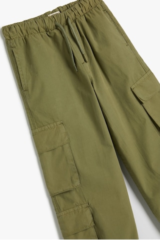 Koton Jogger Kargo Pantolon Pamuklu Beli Bağlamalı Cepli Khakı 4skb40085tw 4SKB40085TW879 Haki