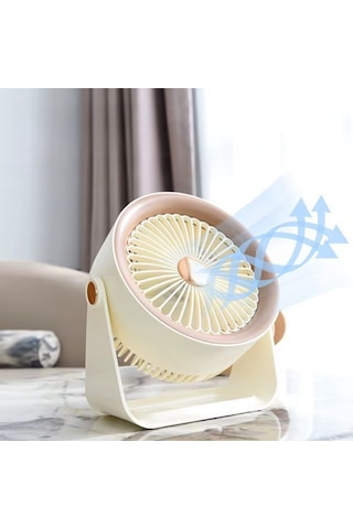 Glr Tech Ys2261 Ev-ofis-okul Stand Tipi Mini Fan - Krem
