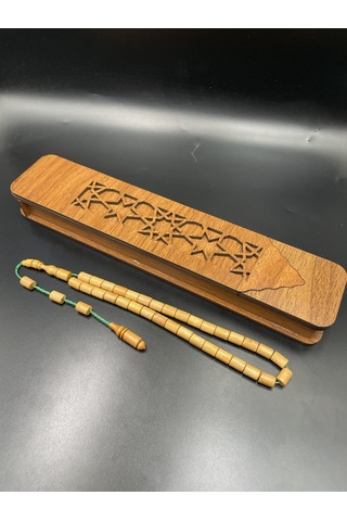 El Yapımı Şimşir Tespih 9x6 Mm