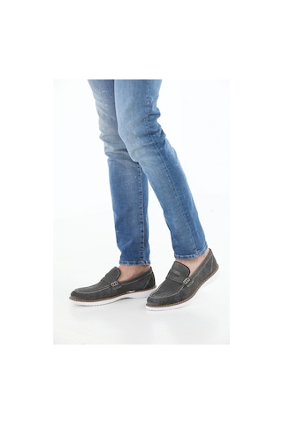 M.Karaca Hakiki Süet Deri Ortopedik Taban Erkek Ayakkabı GRİ