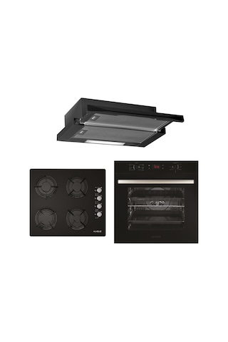 Alveus Black Style 627 MFA 627 - GLS 640 - F5 ECR Siyah Ankastre Set