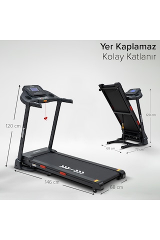 Proforce Zeta Otomatik Eğim Koşu Bandı Led Ekran Kolay Kurulum