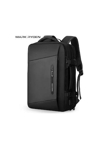 Mark Ryden Expandos Laptop Sırt Çantası Genişletilebilir İç Hacim Şarj Kiti Yağmurluk Mr9299 Yy00 Siyah