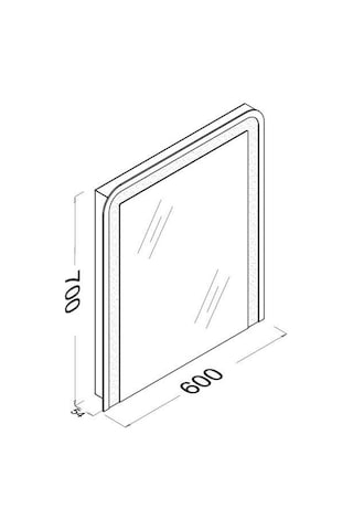 Isvea - Eleganza 60 Cm Ledli Ayna Outlet - 22lg4000060ı- 6438248