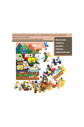 Doerkids Park Ara-Bul Yer Puzzle | Eğitici Puzzle 35 Parça Dev Puzzle
