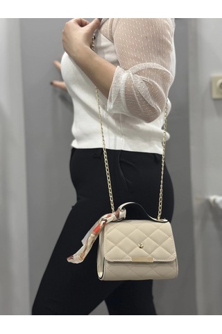 Biçomi Bej Cilt Zoje Çanta Bej