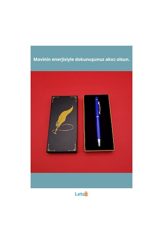 Şık Mavi Metal Touchpen Tükenmez Kalem Dijital Ve Klasik Kullanım İçin İdeal Çok Renkli