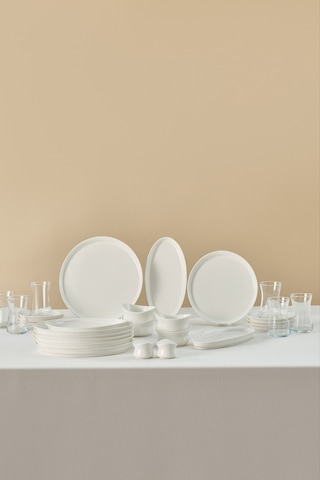 Karaca Forever Bone Bovi 28 Parça 6 Kişilik Kahvaltı Takımı Beyaz