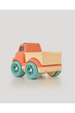 Let's Be Child Sesli Ve Işıklı Minik Pikap 31016 Turuncu - Bej Kasalı, Çocuklar İçin Oyuncak Pikap